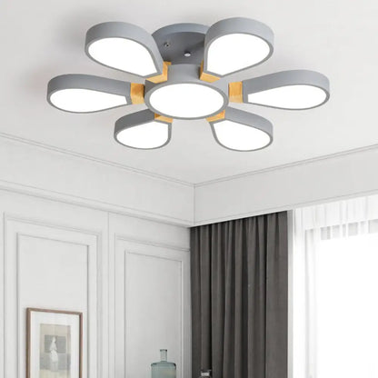 DecorBites™ DecorBites™ Modern Acrylic Flower Ceiling Lamp for Living Room - Semi Flush Mount Light Fixture