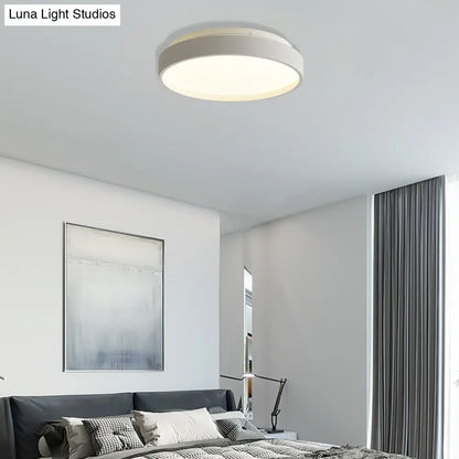 DecorBites™ DecorBites™ Modern Acrylic Flush Mount Ceiling Light - 12"/18" Round, Coffee Bronze/Gold/White - Indoor Use