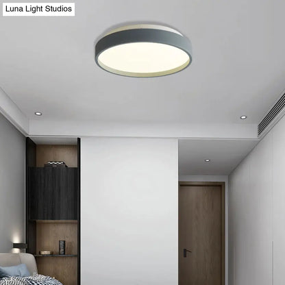 DecorBites™ DecorBites™ Modern Acrylic Flush Mount Ceiling Light - 12"/18" Round, Coffee Bronze/Gold/White - Indoor Use
