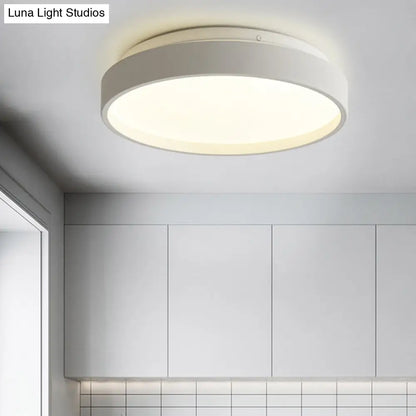 DecorBites™ DecorBites™ Modern Acrylic Flush Mount Ceiling Light - 12"/18" Round, Coffee Bronze/Gold/White - Indoor Use