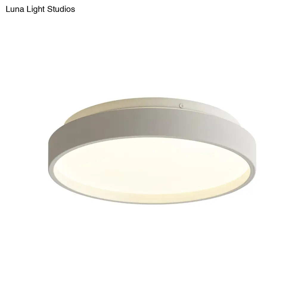 DecorBites™ DecorBites™ Modern Acrylic Flush Mount Ceiling Light - 12"/18" Round, Coffee Bronze/Gold/White - Indoor Use