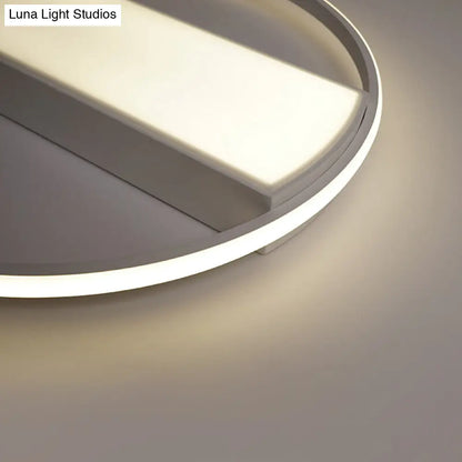 DecorBites™ DecorBites™ Modern Acrylic LED Ceiling Light for Stairway - Rectangle Flush Mount in Black or White, 16-24" Wide