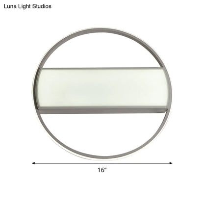 DecorBites™ DecorBites™ Modern Acrylic LED Ceiling Light for Stairway - Rectangle Flush Mount in Black or White, 16-24" Wide