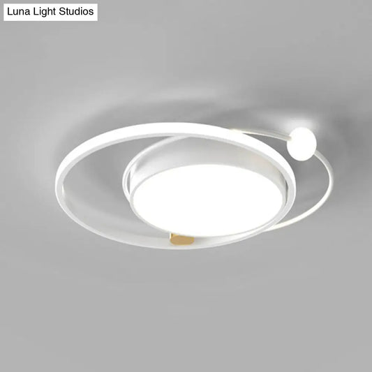 DecorBites™ DecorBites™ Modern Acrylic LED Flush Ceiling Light Fixture for Bedroom - Circular Design