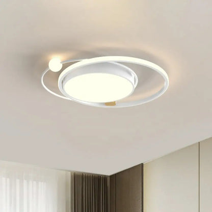 DecorBites™ DecorBites™ Modern Acrylic LED Flush Ceiling Light Fixture for Bedroom - Circular Design