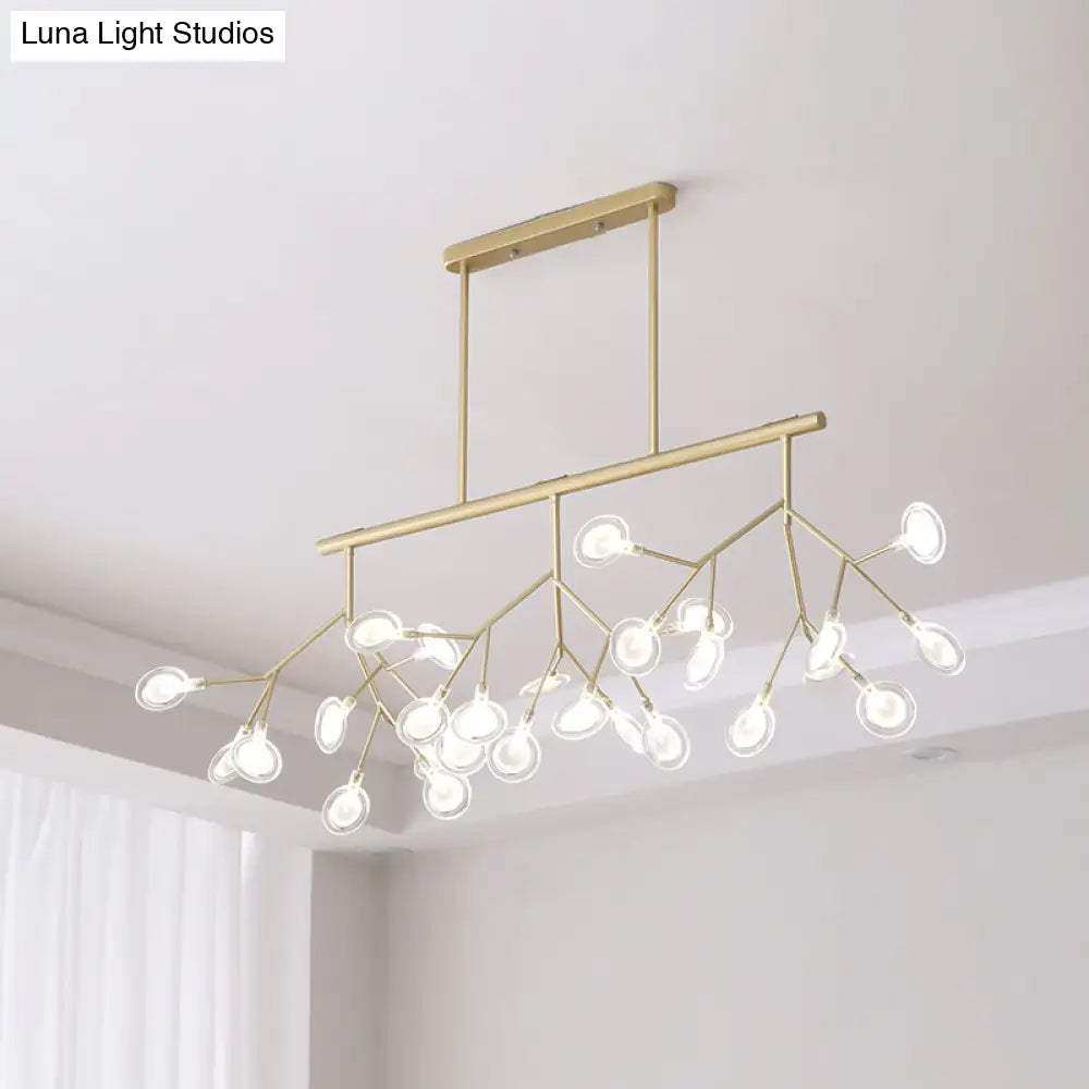 ديكوربايتس™ مصباح LED حديث من الأكريليك مع 27 رأسًا لغرفة المعيشة