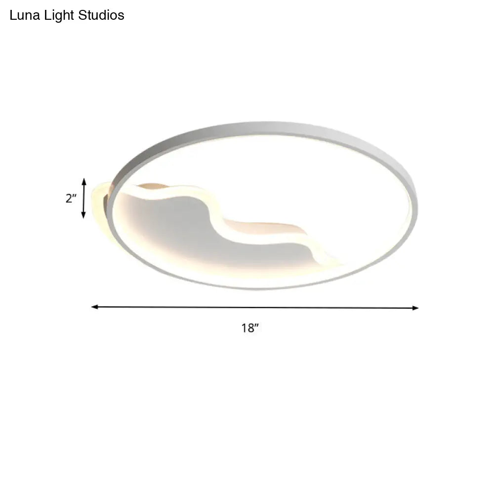 DecorBites™ DecorBites™ Modern Acrylic Mountain Flush Ceiling Light for Dining Room