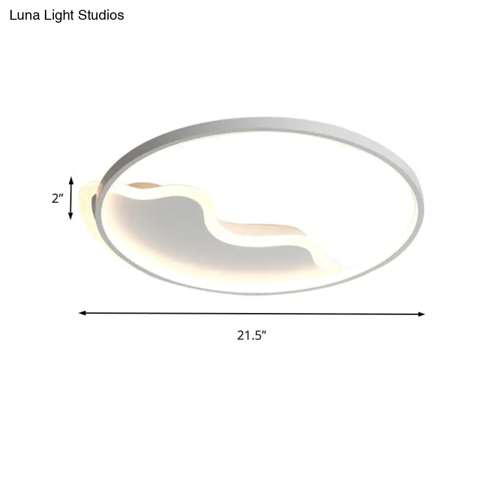 DecorBites™ DecorBites™ Modern Acrylic Mountain Flush Ceiling Light for Dining Room