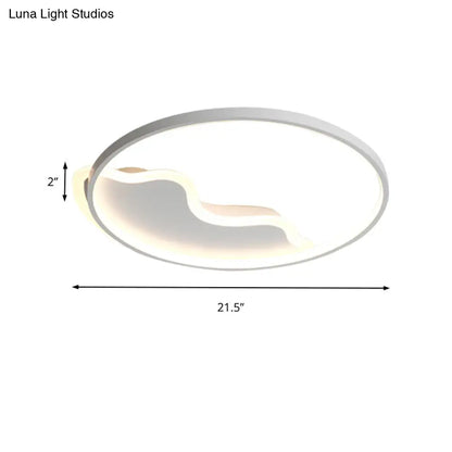 DecorBites™ DecorBites™ Modern Acrylic Mountain Flush Ceiling Light for Dining Room