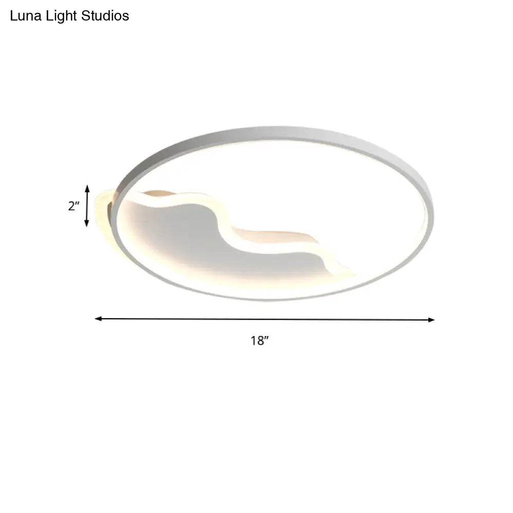 DecorBites™ DecorBites™ Modern Acrylic Mountain Flush Ceiling Light for Dining Room