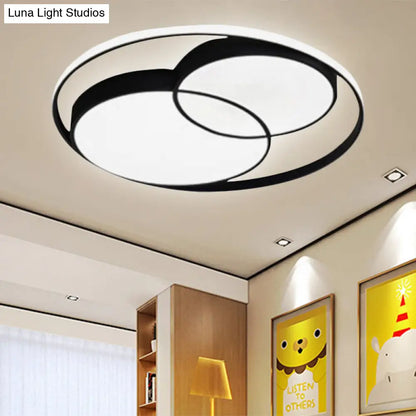 DecorBites™ DecorBites™ Modern Acrylic Snowman Ceiling Light - Stylish Flush Mount for Study Room & Kitchen