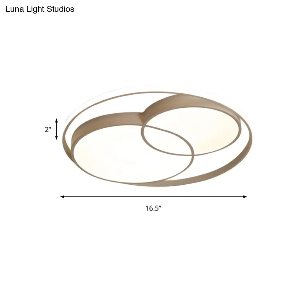 DecorBites™ DecorBites™ Modern Acrylic Snowman Ceiling Light - Stylish Flush Mount for Study Room & Kitchen