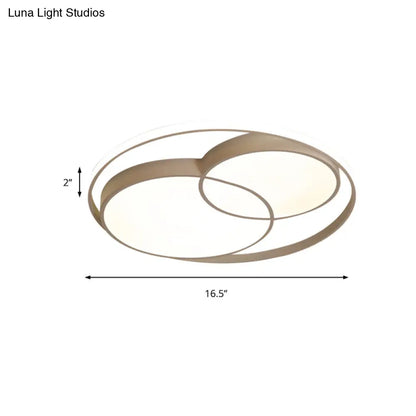 DecorBites™ DecorBites™ Modern Acrylic Snowman Ceiling Light - Stylish Flush Mount for Study Room & Kitchen