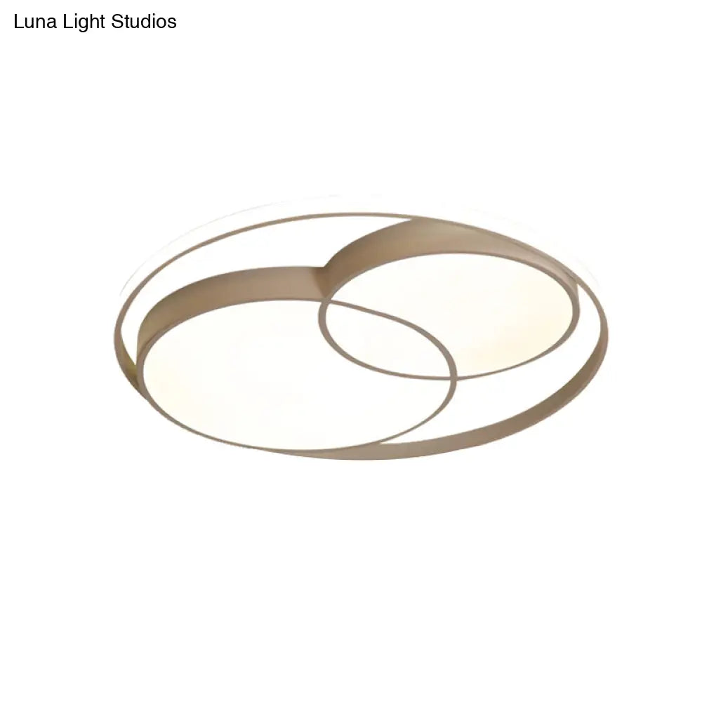 DecorBites™ DecorBites™ Modern Acrylic Snowman Ceiling Light - Stylish Flush Mount for Study Room & Kitchen