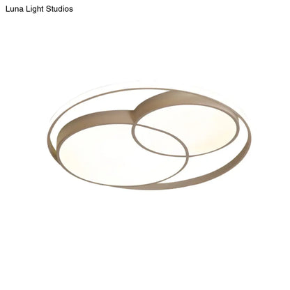 DecorBites™ DecorBites™ Modern Acrylic Snowman Ceiling Light - Stylish Flush Mount for Study Room & Kitchen