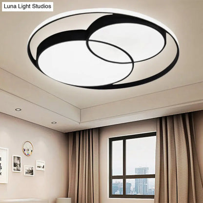 DecorBites™ DecorBites™ Modern Acrylic Snowman Ceiling Light - Stylish Flush Mount for Study Room & Kitchen