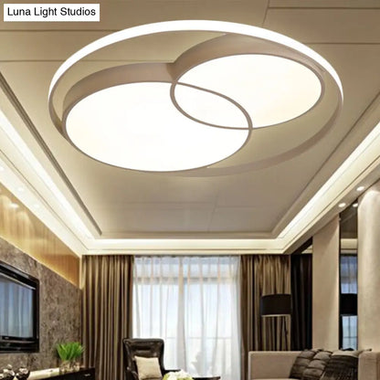 DecorBites™ DecorBites™ Modern Acrylic Snowman Ceiling Light - Stylish Flush Mount for Study Room & Kitchen