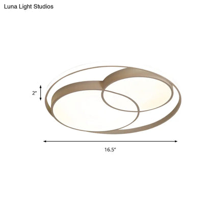 DecorBites™ DecorBites™ Modern Acrylic Snowman Ceiling Light - Stylish Flush Mount for Study Room & Kitchen