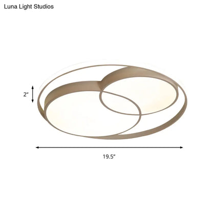 DecorBites™ DecorBites™ Modern Acrylic Snowman Ceiling Light - Stylish Flush Mount for Study Room & Kitchen