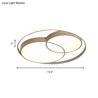 DecorBites™ DecorBites™ Modern Acrylic Snowman Ceiling Light - Stylish Flush Mount for Study Room & Kitchen