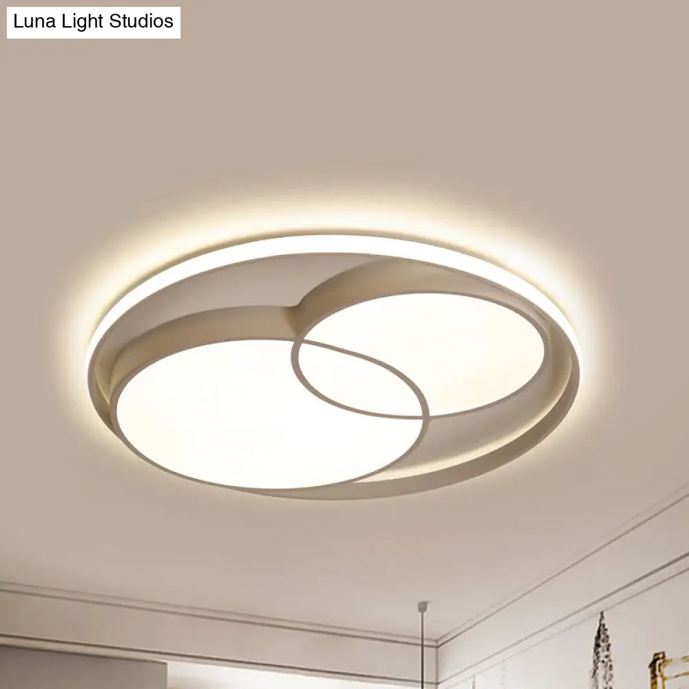 DecorBites™ DecorBites™ Modern Acrylic Snowman Ceiling Light - Stylish Flush Mount for Study Room & Kitchen