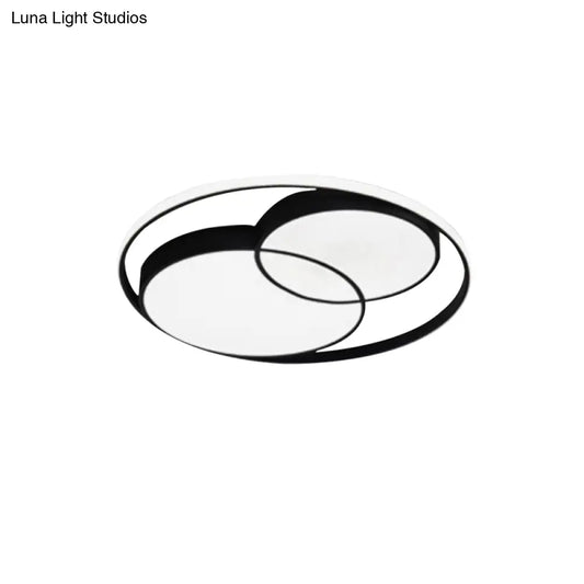 DecorBites™ DecorBites™ Modern Acrylic Snowman Ceiling Light - Stylish Flush Mount for Study Room & Kitchen