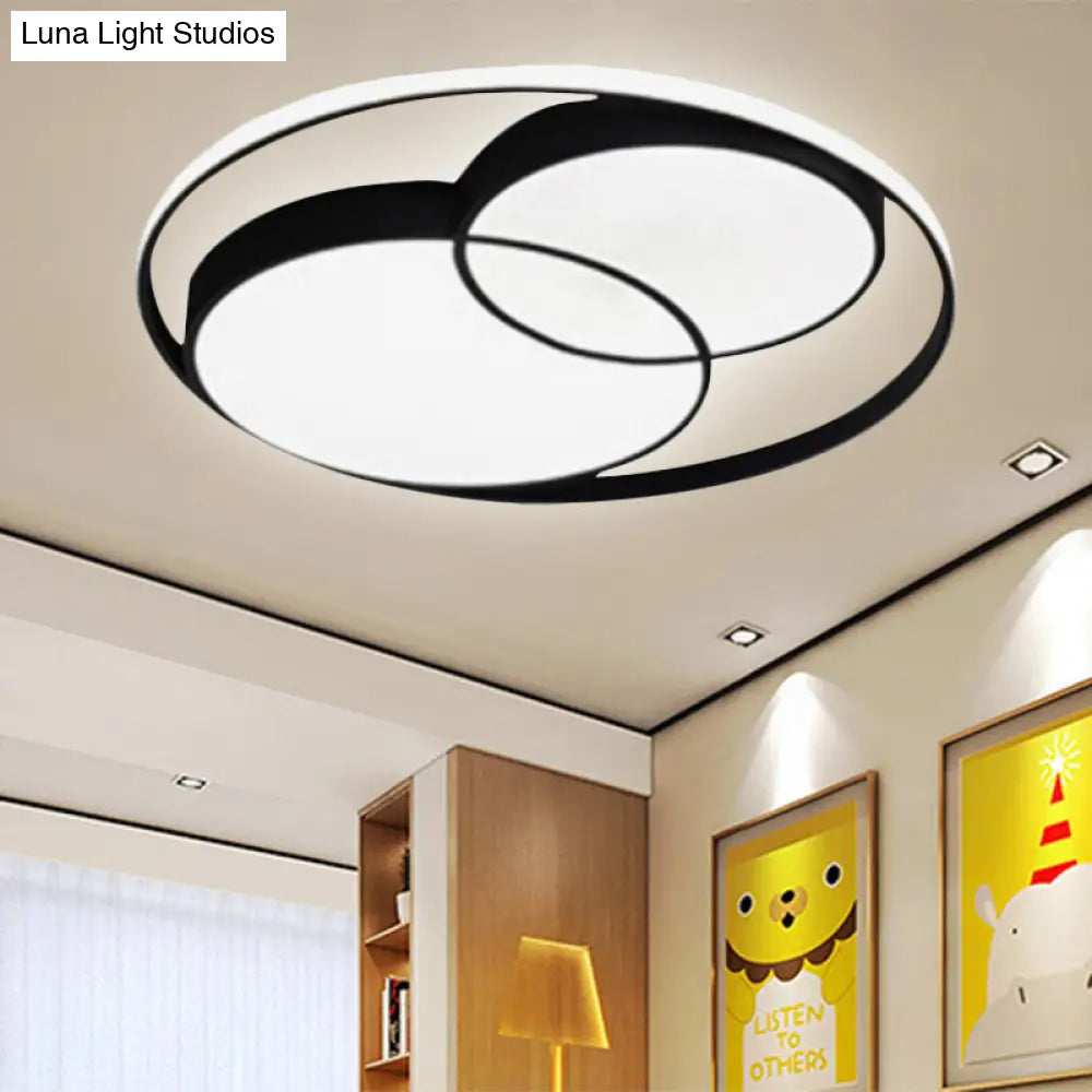 DecorBites™ DecorBites™ Modern Acrylic Snowman Ceiling Light - Stylish Flush Mount for Study Room & Kitchen