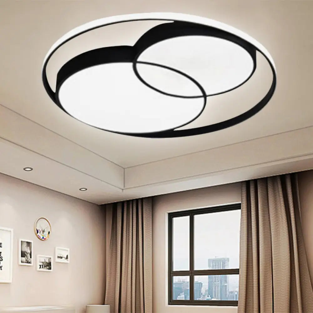 DecorBites™ DecorBites™ Modern Acrylic Snowman Ceiling Light - Stylish Flush Mount for Study Room & Kitchen