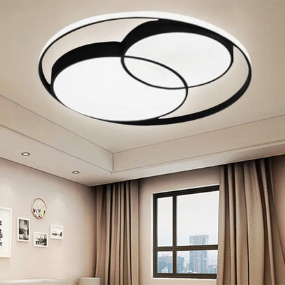 DecorBites™ DecorBites™ Modern Acrylic Snowman Ceiling Light - Stylish Flush Mount for Study Room & Kitchen