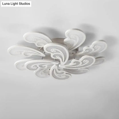 DecorBites™ DecorBites™ Modern Acrylic Spindrift Ceiling Light w/ 6/12/15-White LED Bulbs in Warm/White - Semi Flush Mount