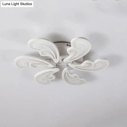 DecorBites™ DecorBites™ Modern Acrylic Spindrift Ceiling Light w/ 6/12/15-White LED Bulbs in Warm/White - Semi Flush Mount
