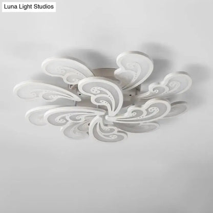 DecorBites™ DecorBites™ Modern Acrylic Spindrift Ceiling Light w/ 6/12/15-White LED Bulbs in Warm/White - Semi Flush Mount