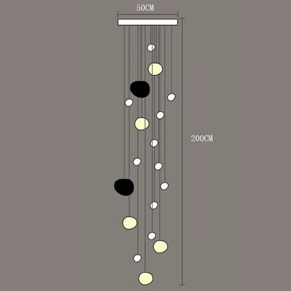 Modern Acrylic Staircase Multi-Light Pendant Chandelier - Decorbites