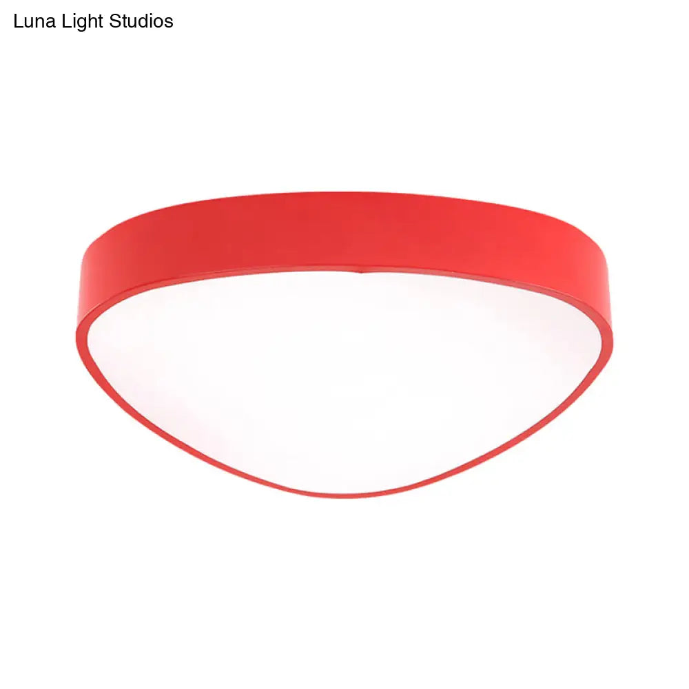 DecorBites™ DecorBites™ Modern Acrylic Triangle Ceiling Mount Light - Red/Blue/Yellow, LED Flush Mount Lamp, 18"/23.5" Dia, Third Gear/White Light, Indoor