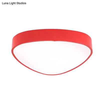 DecorBites™ DecorBites™ Modern Acrylic Triangle Ceiling Mount Light - Red/Blue/Yellow, LED Flush Mount Lamp, 18"/23.5" Dia, Third Gear/White Light, Indoor