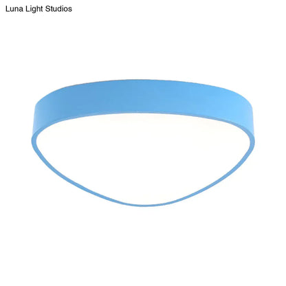 DecorBites™ DecorBites™ Modern Acrylic Triangle Ceiling Mount Light - Red/Blue/Yellow, LED Flush Mount Lamp, 18"/23.5" Dia, Third Gear/White Light, Indoor