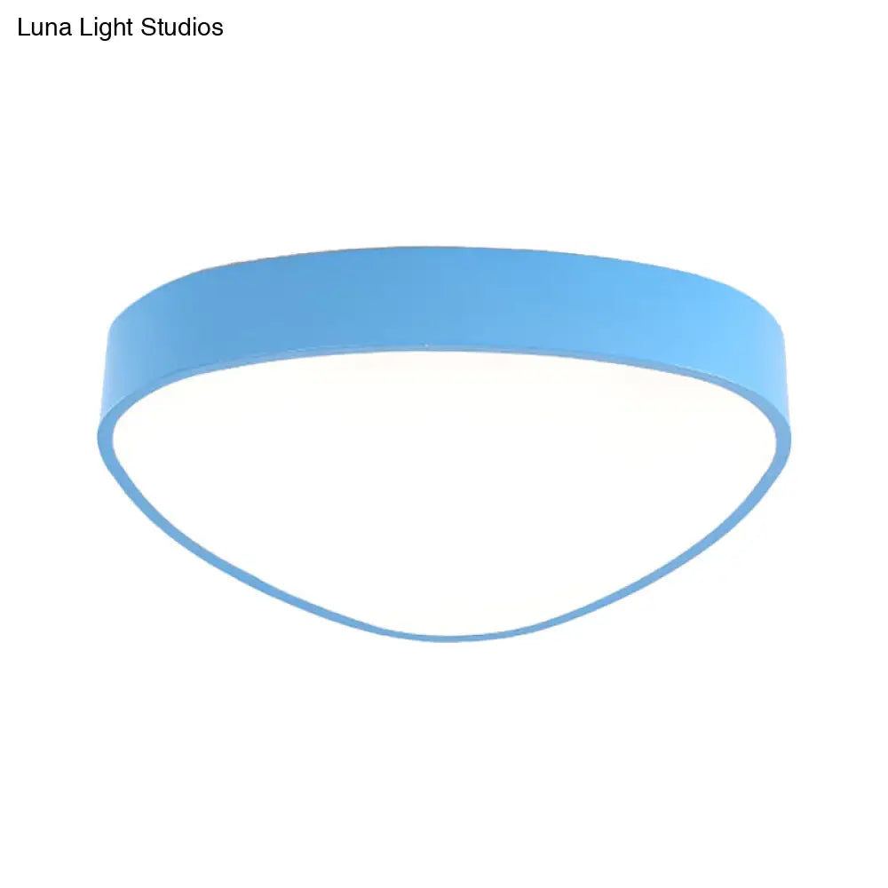 DecorBites™ DecorBites™ Modern Acrylic Triangle Ceiling Mount Light - Red/Blue/Yellow, LED Flush Mount Lamp, 18"/23.5" Dia, Third Gear/White Light, Indoor