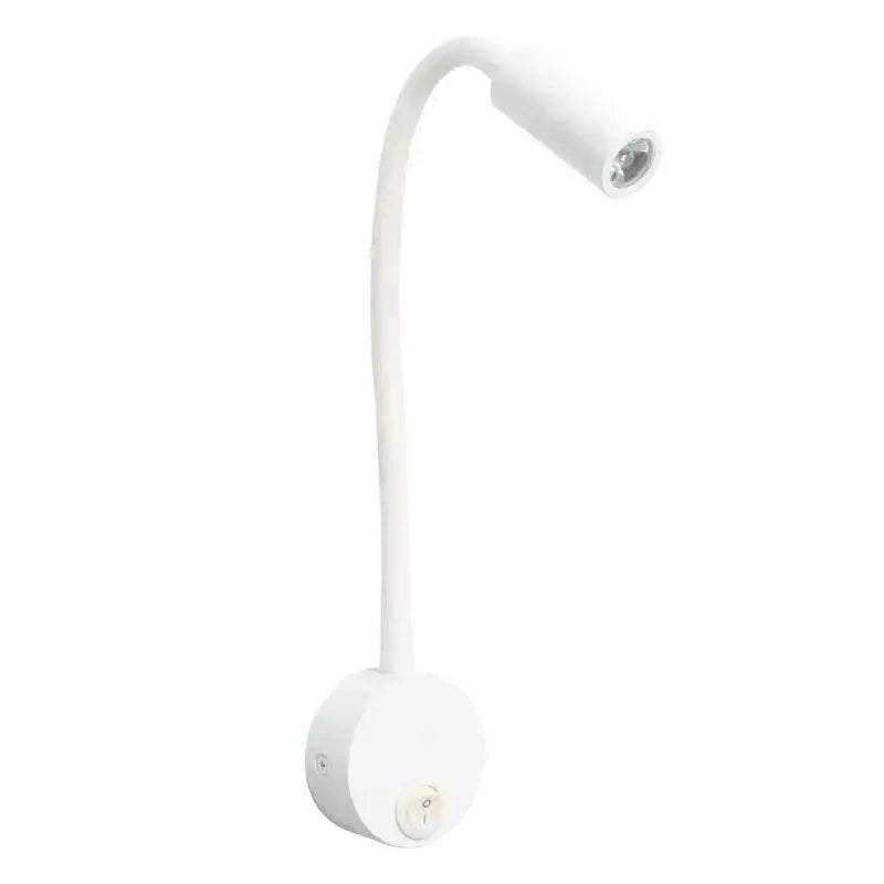 White flexible gooseneck led bedside wall sconces with a sleek circular base for modern bedroom decorbites led bedside use