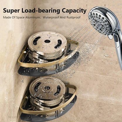 Modern Aluminum Bathroom Corner Caddy Shelf