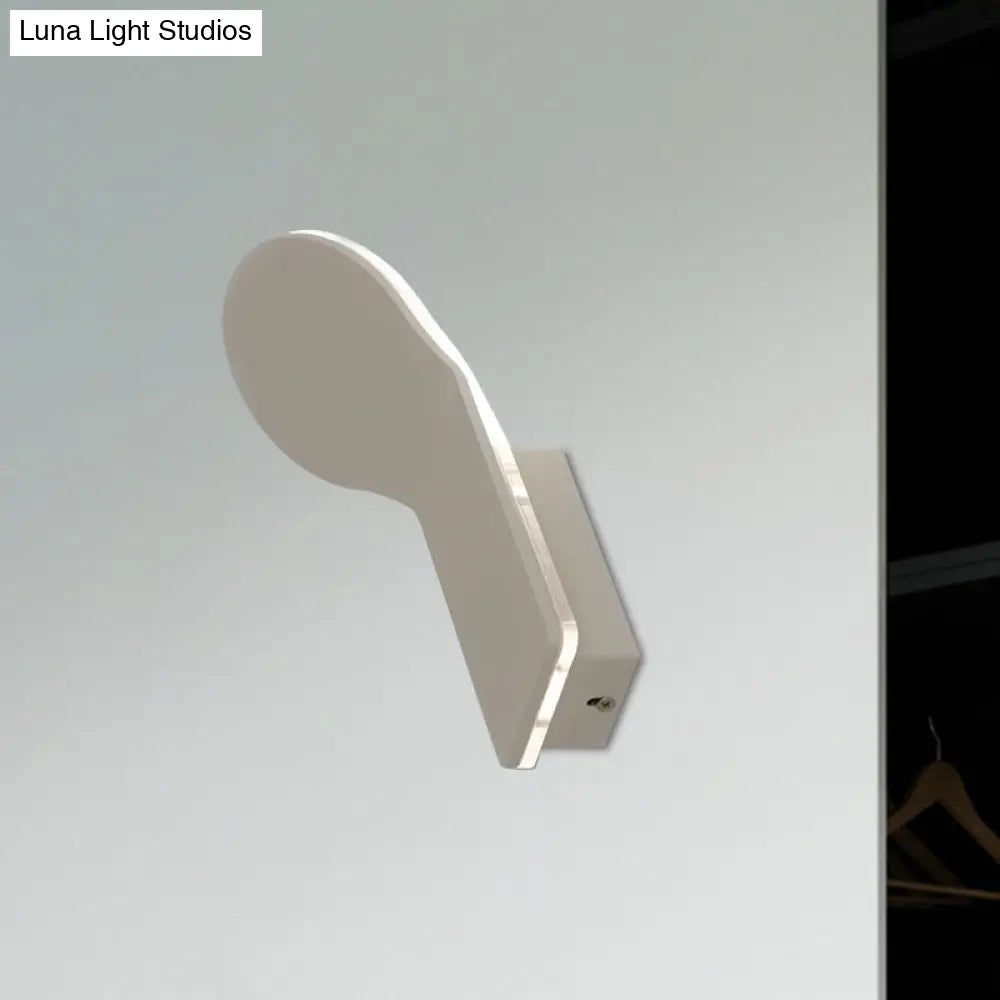 DecorBites™ DecorBites™ Modern Aluminum Bend Wall Sconce with LED & White Finish - Choose from 3 Light Settings