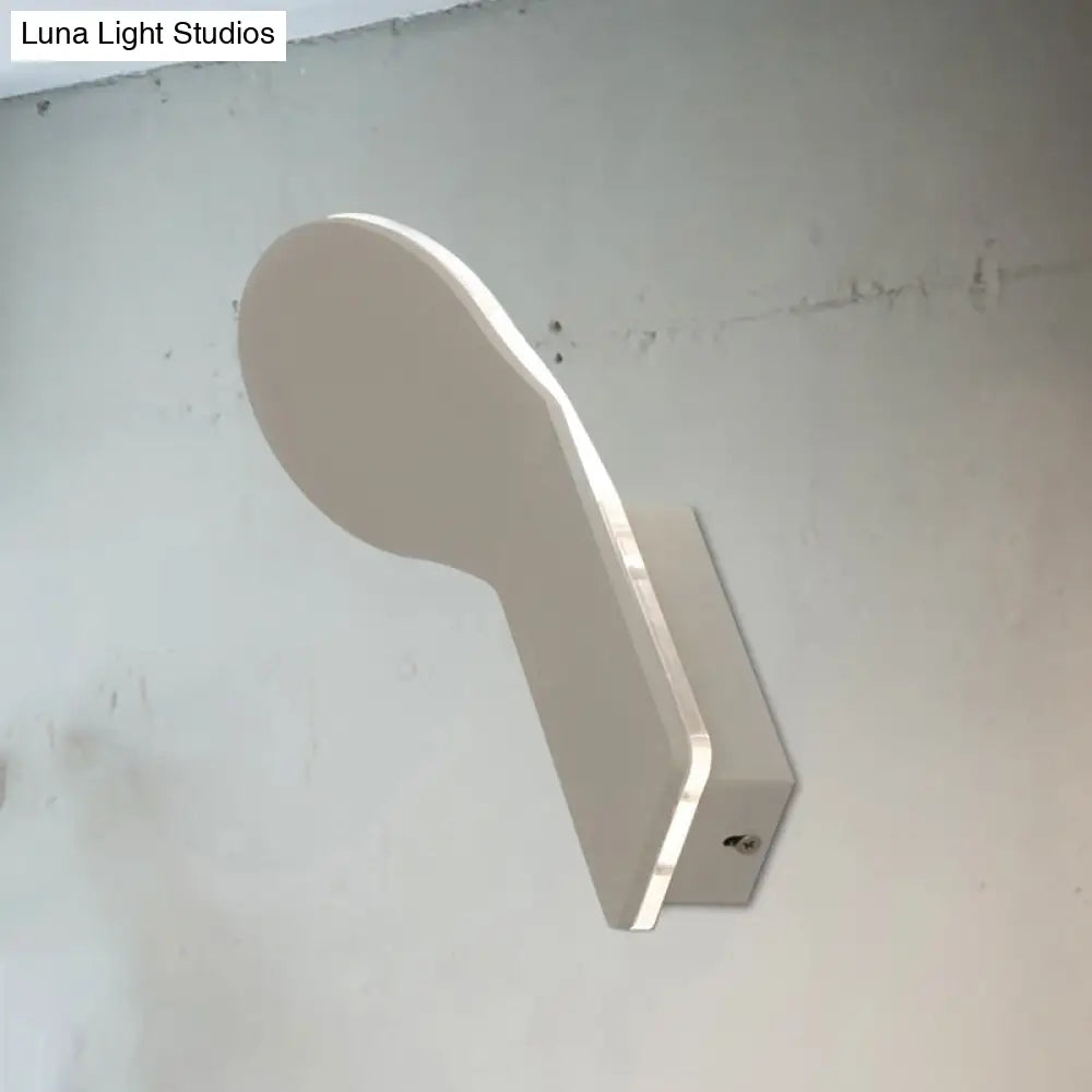 DecorBites™ DecorBites™ Modern Aluminum Bend Wall Sconce with LED & White Finish - Choose from 3 Light Settings