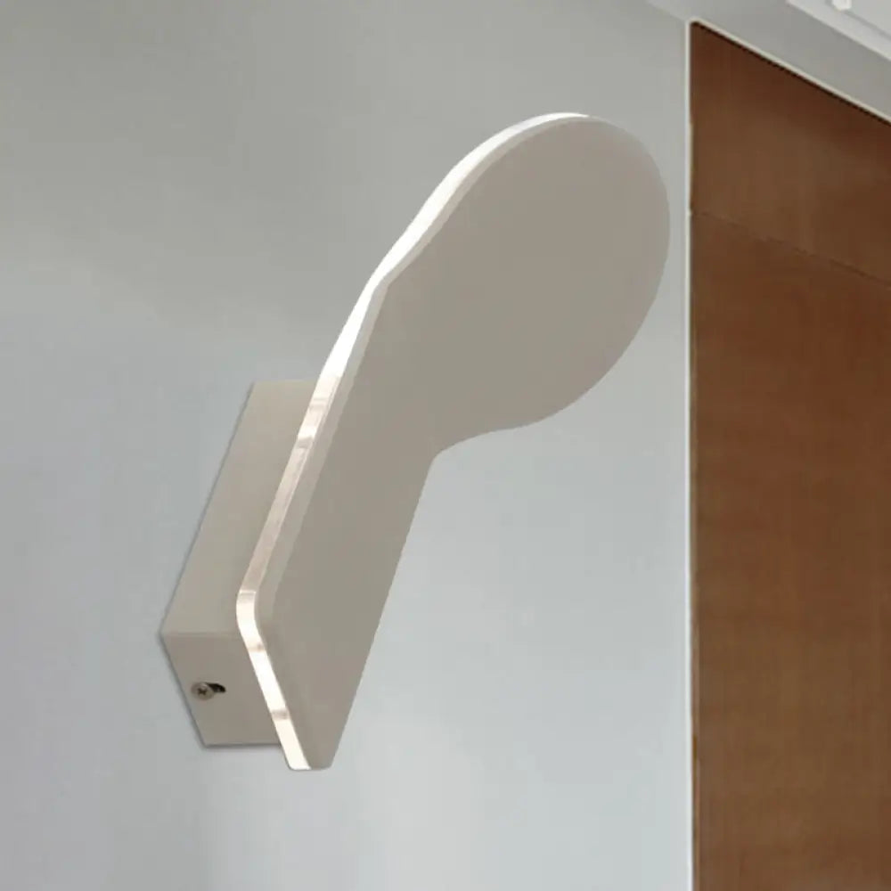 DecorBites™ DecorBites™ Modern Aluminum Bend Wall Sconce with LED & White Finish - Choose from 3 Light Settings