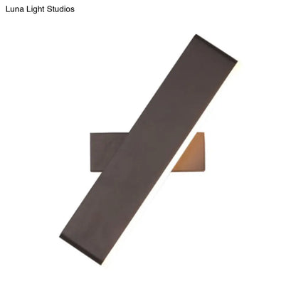 DecorBites™ DecorBites™ Modern Aluminum LED Swivel Wall Light Sconce for Bedroom - Bar Shape