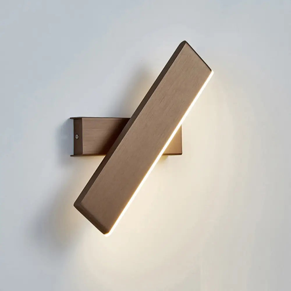 DecorBites™ DecorBites™ Modern Aluminum LED Swivel Wall Light Sconce for Bedroom - Bar Shape