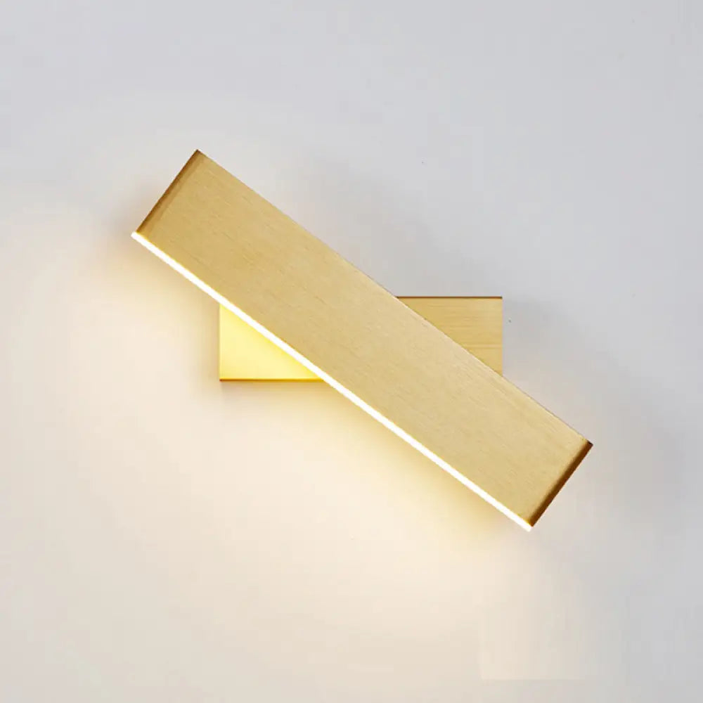 DecorBites™ DecorBites™ Modern Aluminum LED Swivel Wall Light Sconce for Bedroom - Bar Shape