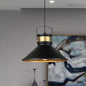 Modern Aluminum Pendant Light with Wide Flared Shade - Ideal for Industrial Dining Rooms