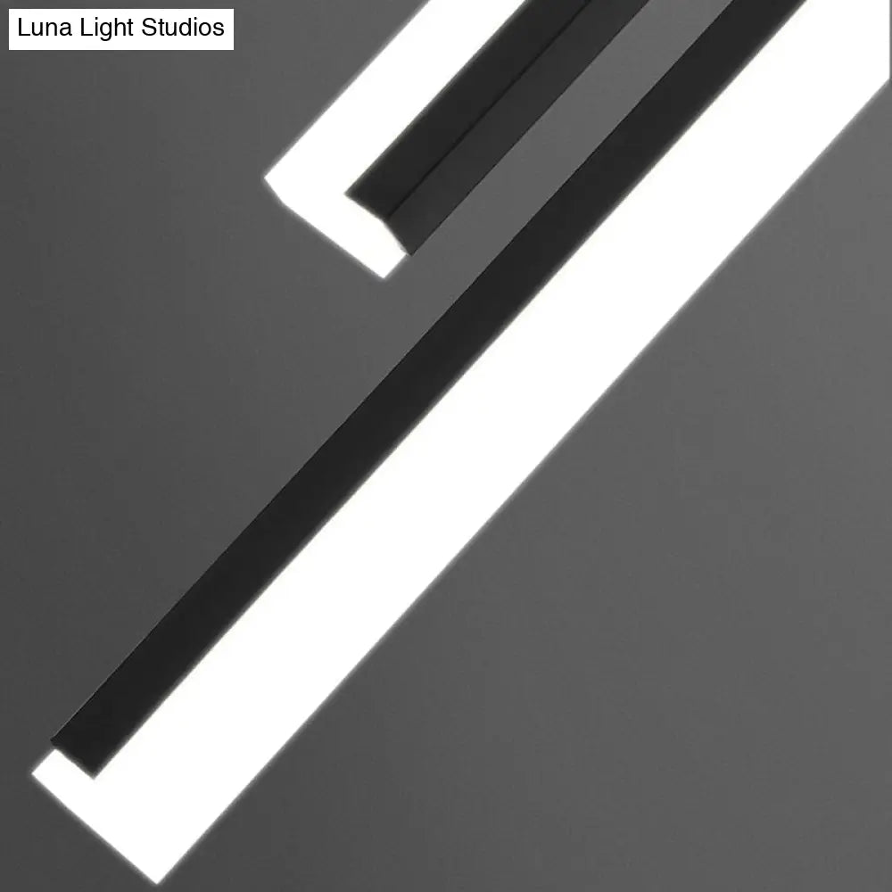 DecorBites™ DecorBites™ Modern Aluminum Semi Flush Mount LED Ceiling Lamp - Sleek Crossed Line Design for Simplicity and Style in Living Room Lighting