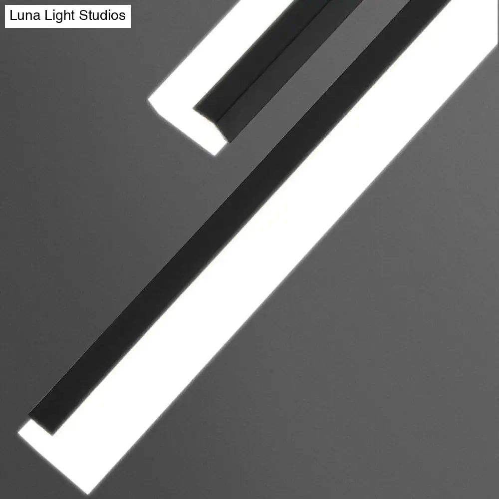 DecorBites™ DecorBites™ Modern Aluminum Semi Flush Mount LED Ceiling Lamp - Sleek Crossed Line Design for Simplicity and Style in Living Room Lighting