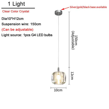Modern amber and gold decorbites crystal led ceiling chandelier with clear spherical faceted glass and silver metal suspension