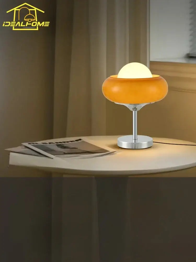 Modern amber glass iron led floor lamp with warm orange glass and sleek silver metal base for living room decorbites glass iron
